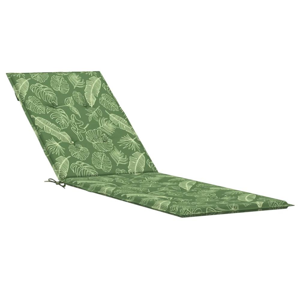 Deck Chair Cushion Leaf Pattern Oxford Fabric. Picture 1
