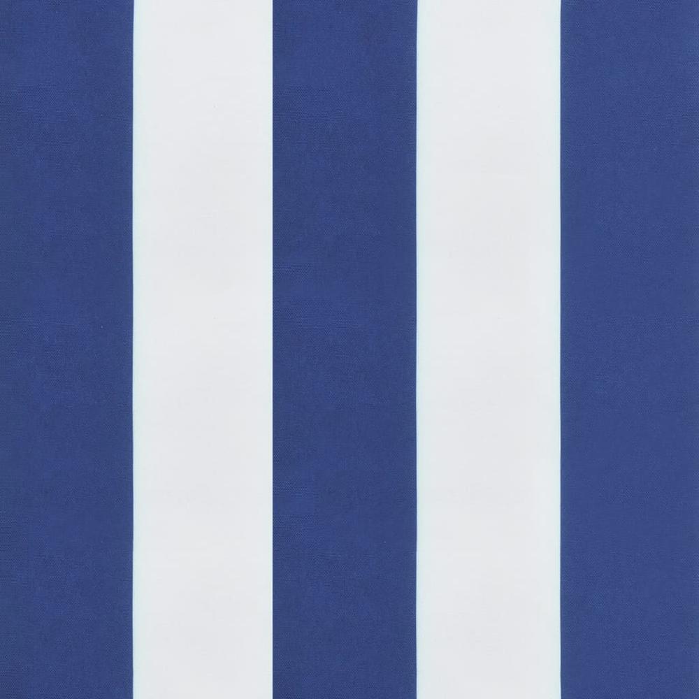 Sun Lounger Cushion Blue&White Stripe Oxford Fabric. Picture 7