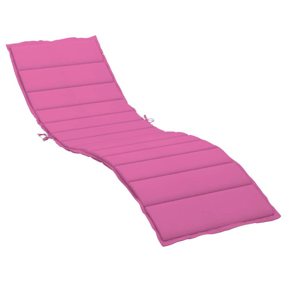 Sun Lounger Cushion Pink Oxford Fabric. Picture 1