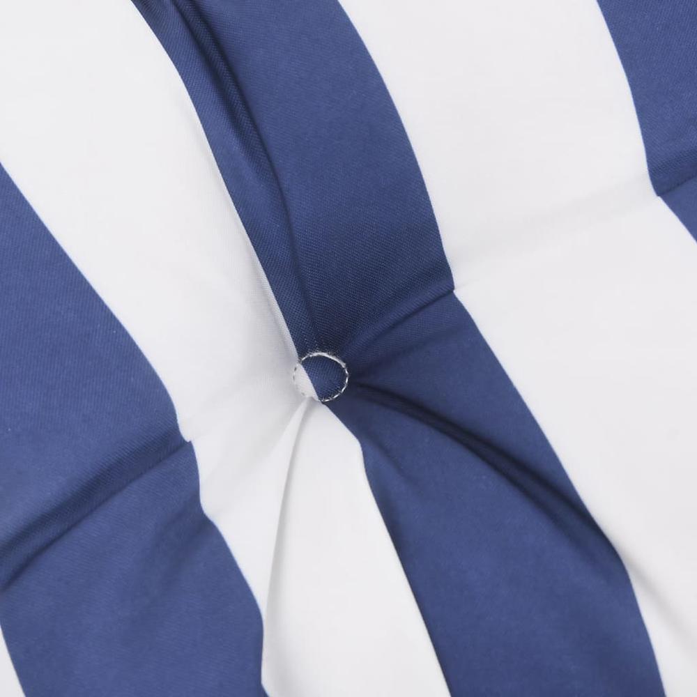 Garden Bench Cushion Blue&White Stripe 39.4"x19.7"x2.8" Oxford Fabric. Picture 4