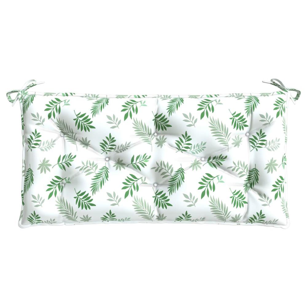 Garden Bench Cushion Leaf Pattern 39.4"x19.7"x2.8" Oxford Fabric. Picture 3