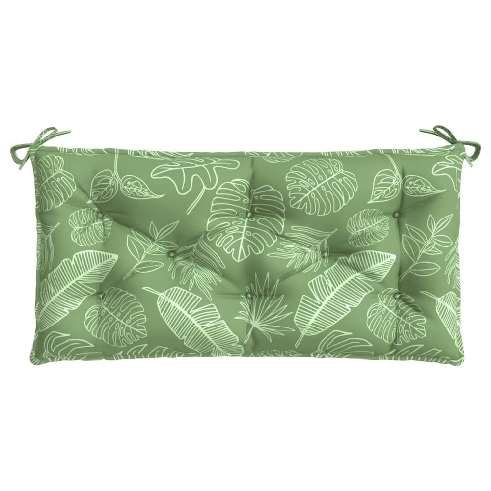 Garden Bench Cushion Leaf Pattern 39.4"x19.7"x2.8" Oxford Fabric. Picture 3