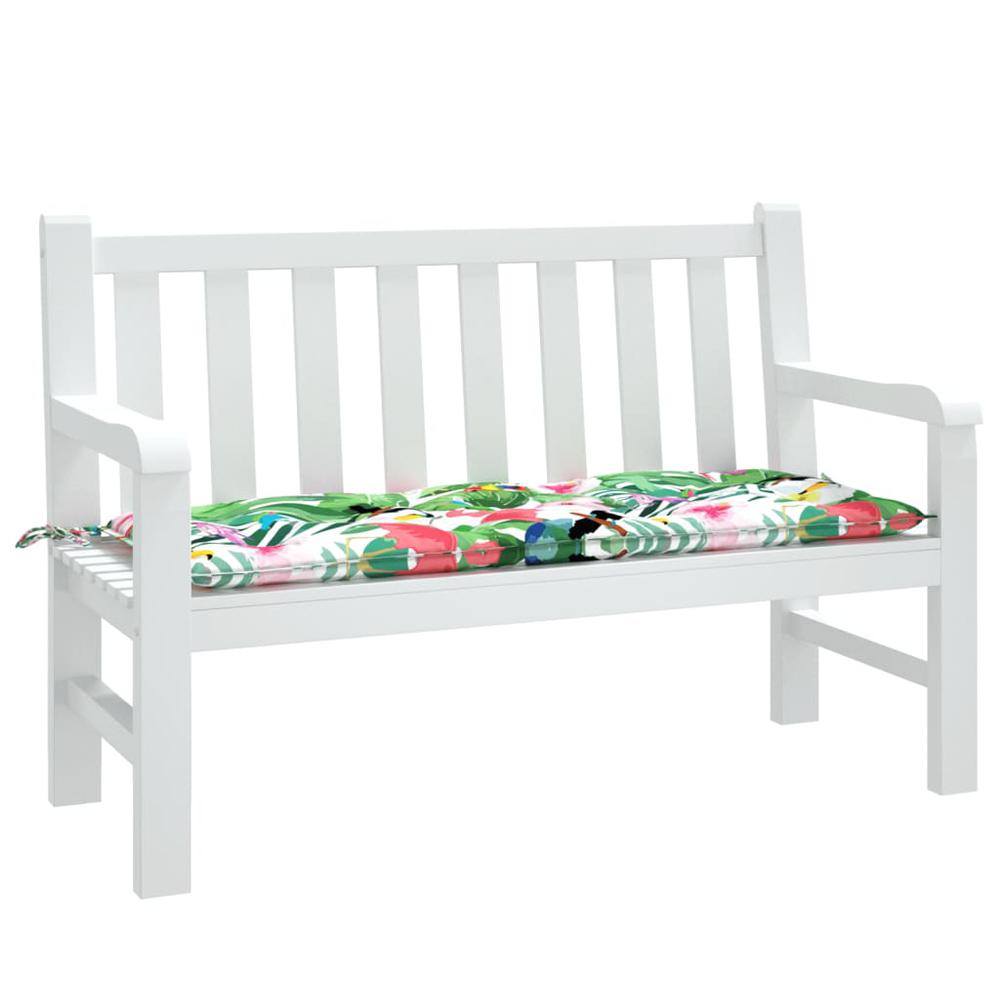 Garden Bench Cushion Multicolor 47.2"x19.7"x2.8" Fabric. Picture 2