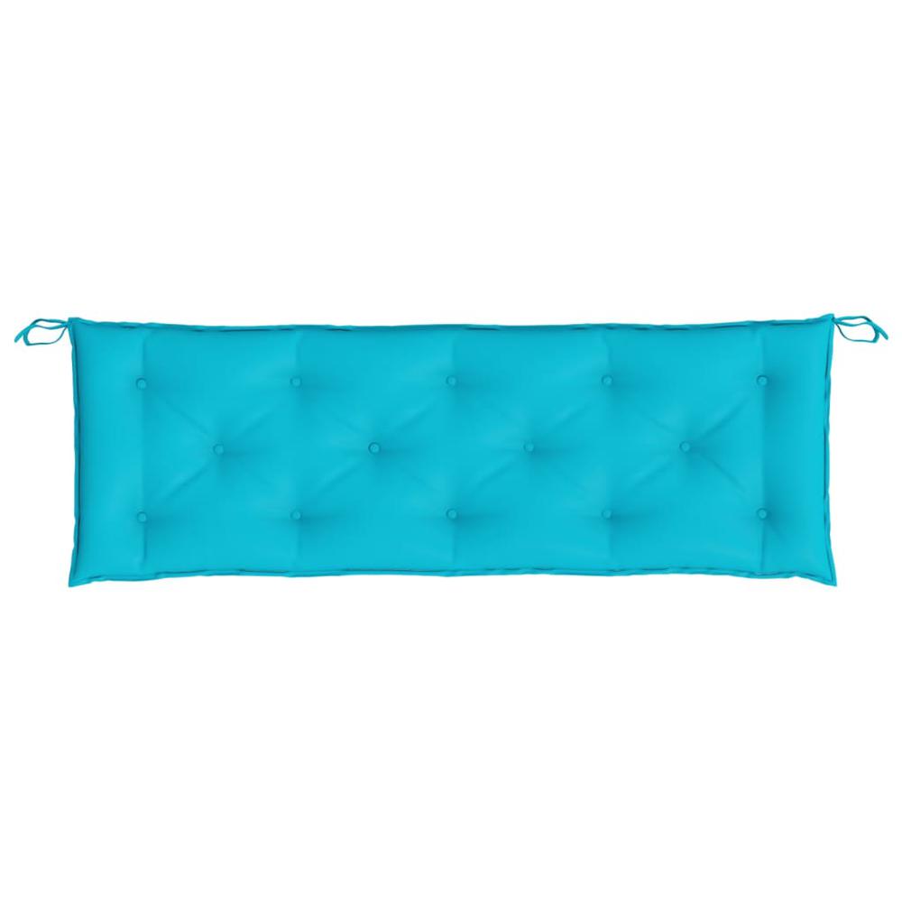 Garden Bench Cushion Turquoise 59.1"x19.7"x2.8" Oxford Fabric. Picture 3