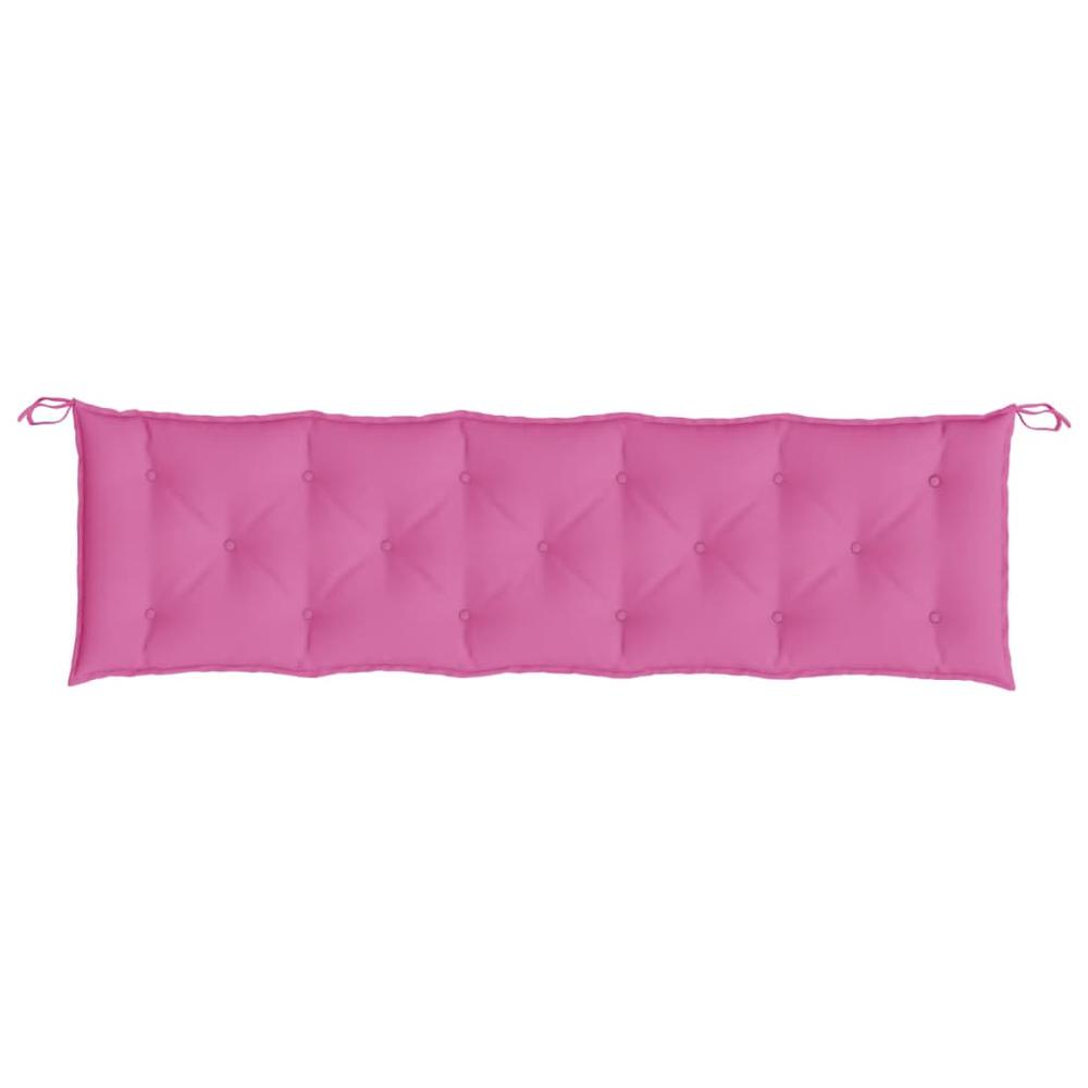 Garden Bench Cushion Pink 70.9"x19.7"x2.8" Oxford Fabric. Picture 3