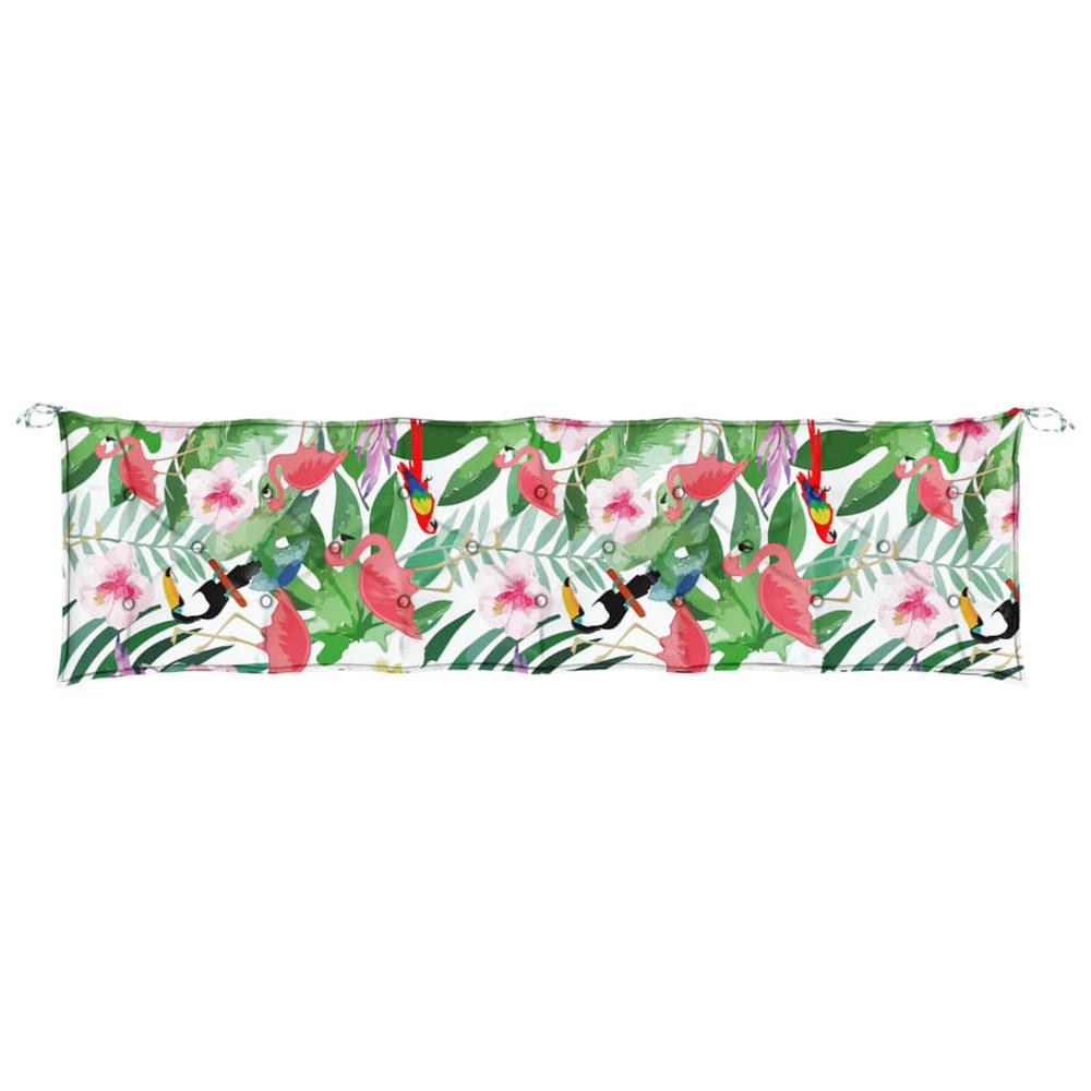 Garden Bench Cushion Multicolor 78.7"x19.7"x2.8" Fabric. Picture 3