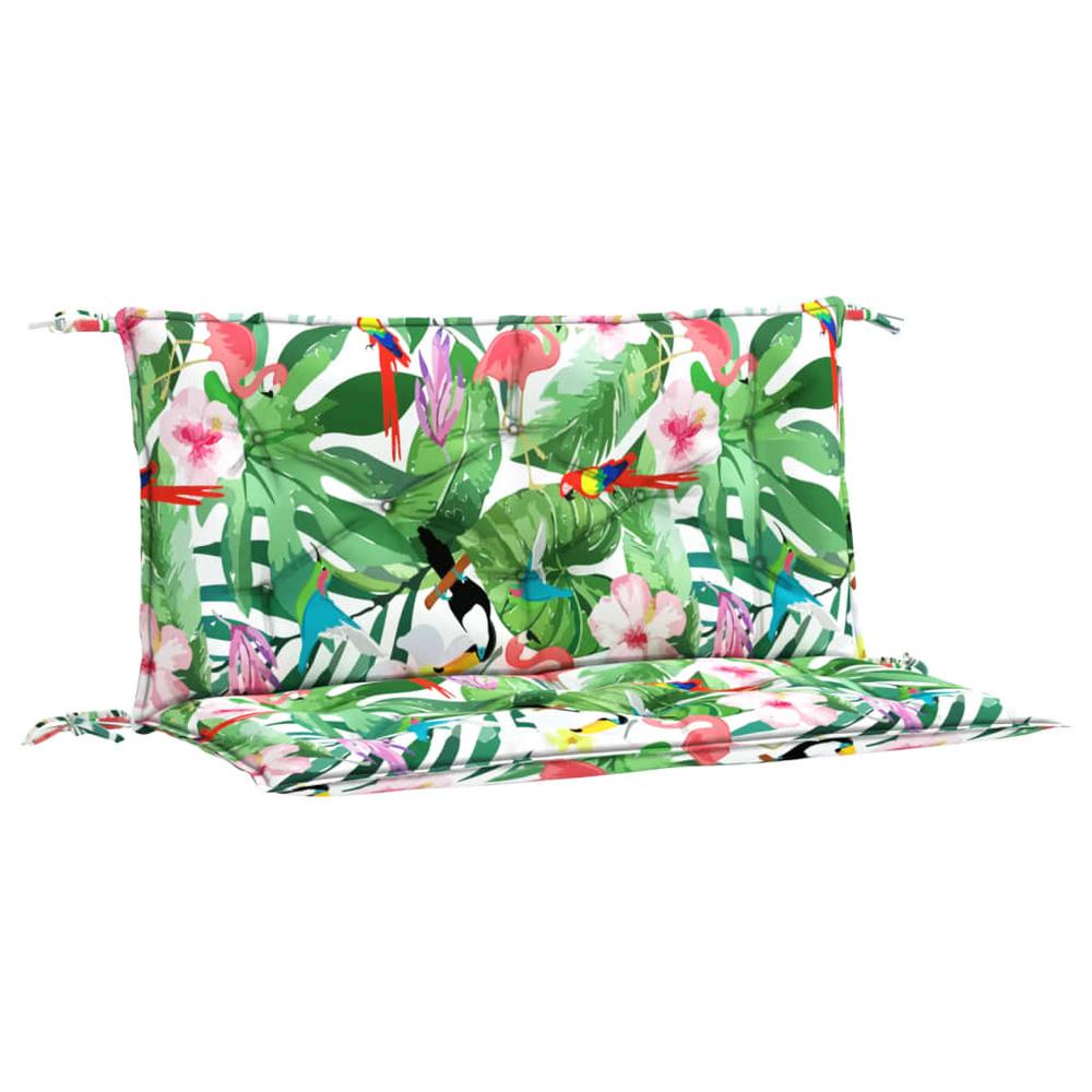 Garden Bench Cushions 2pcs Multicolor 39.4"x19.7"x2.8" Fabric. Picture 1