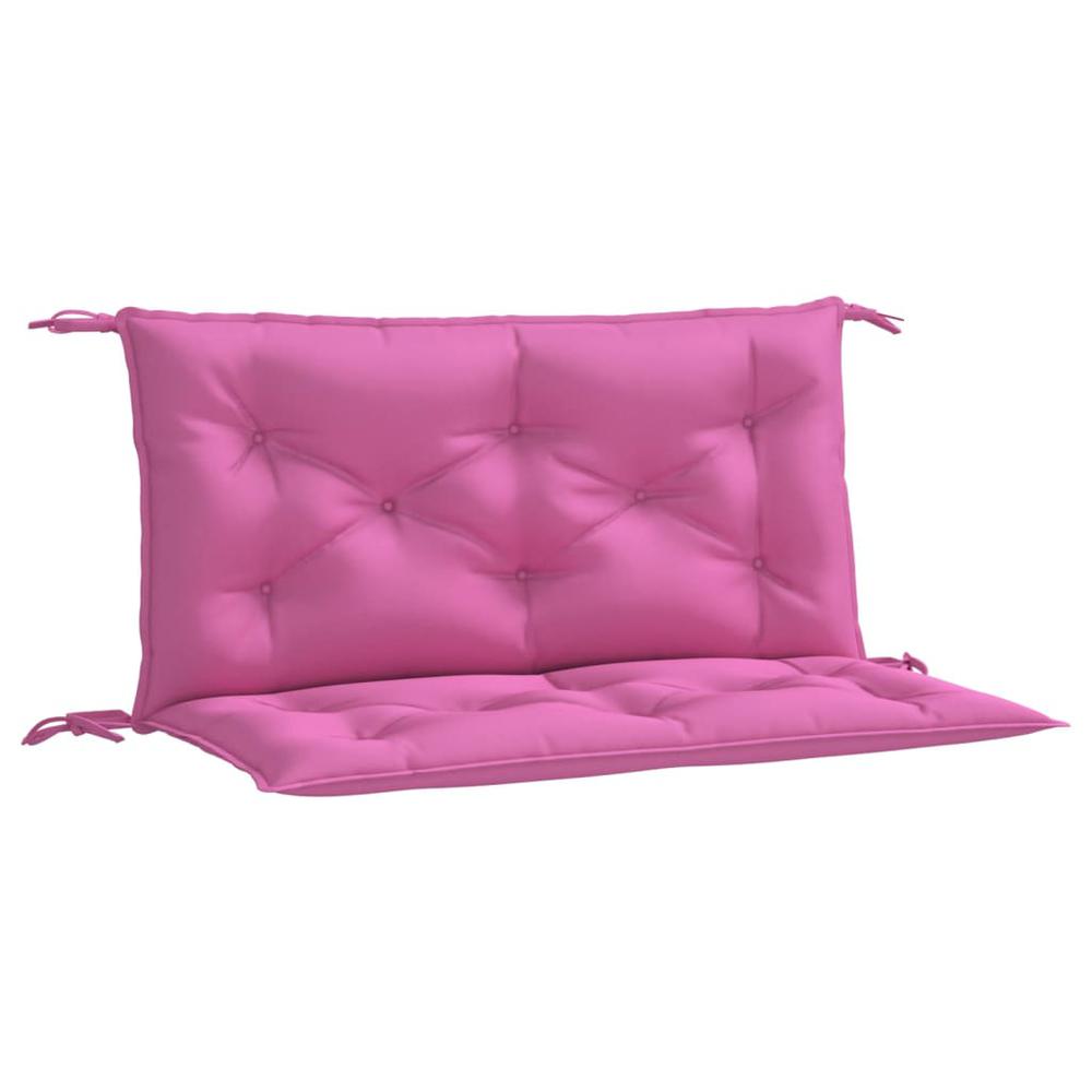 Garden Bench Cushions 2pcs Pink 39.4"x19.7"x2.8" Fabric. Picture 1
