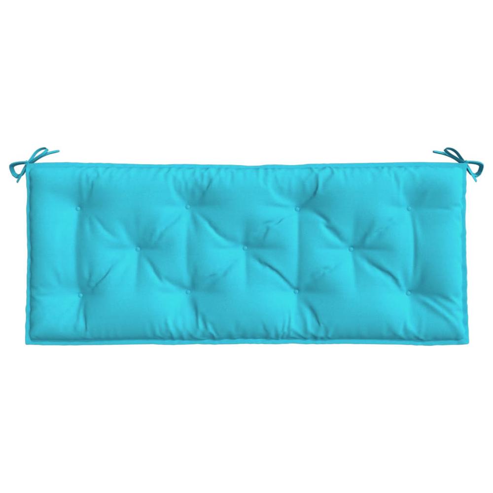 Garden Bench Cushions 2pcs Turquoise 47.2"x19.7"x2.8" Fabric. Picture 4