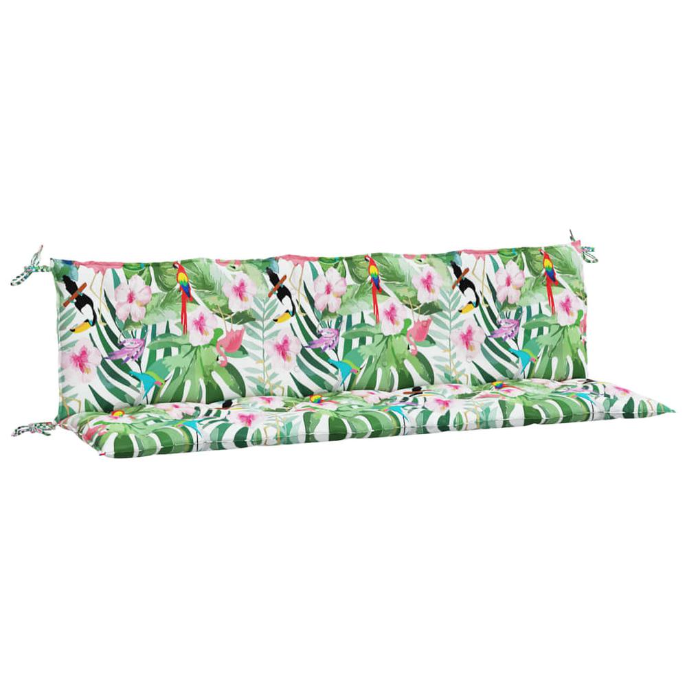Garden Bench Cushions 2 pcs Multicolor Oxford Fabric. Picture 1