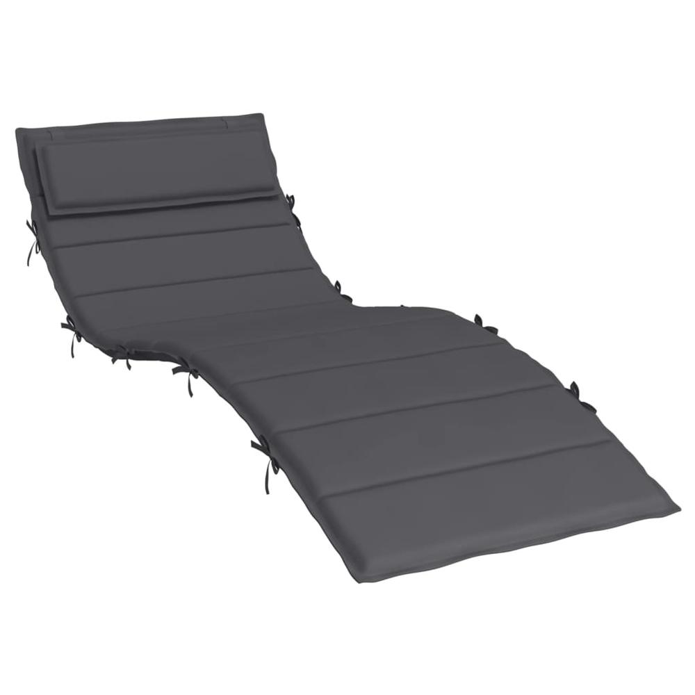 Sun Lounger Cushion Anthracite 70.9"x23.6"x1.2" Oxford Fabric. Picture 1