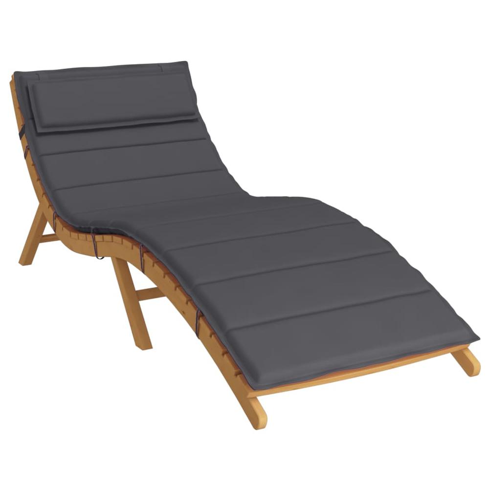 Sun Lounger Cushion Anthracite 70.9"x23.6"x1.2" Oxford Fabric. Picture 2