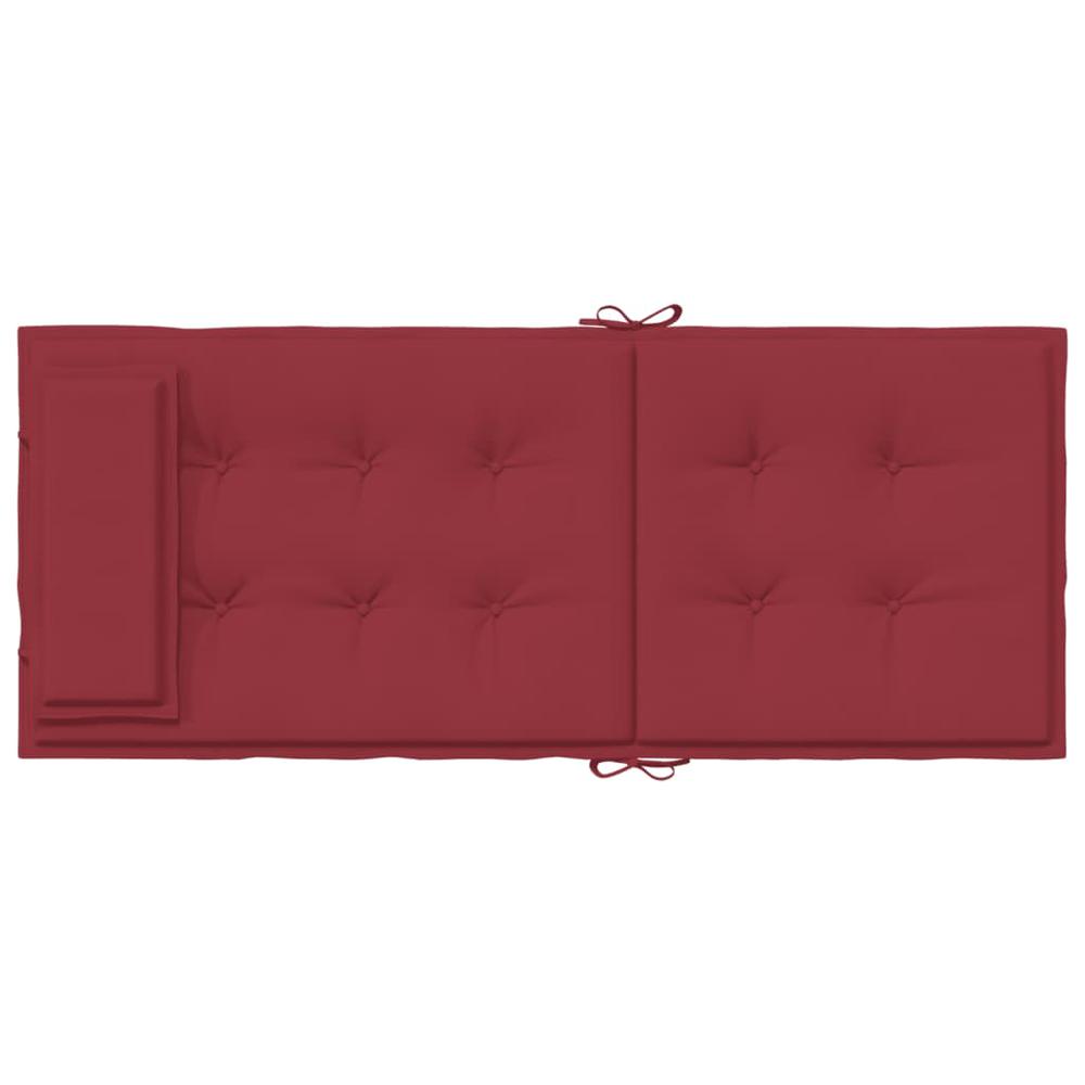 Highback Chair Cushions 6 pcs Wine Red Oxford Fabric. Picture 5