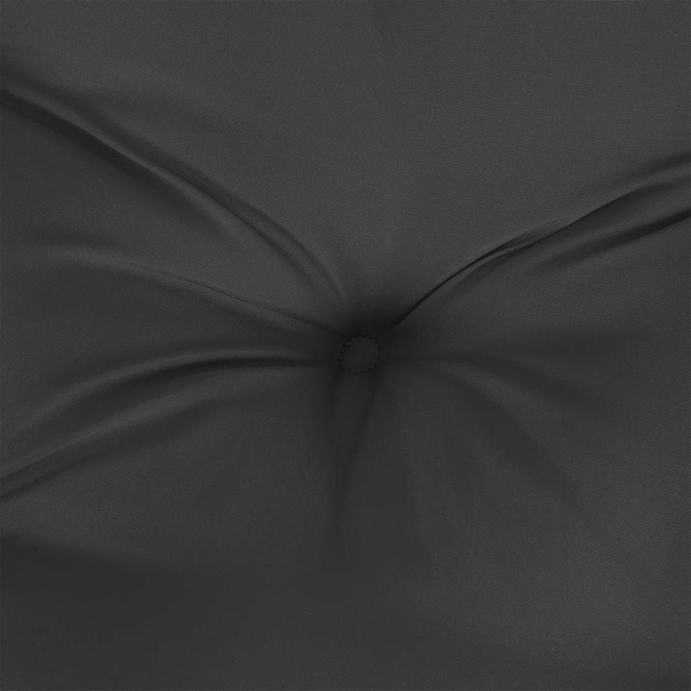 Round Cushion Black Ã˜ 39.4"x4.3" Oxford Fabric. Picture 4