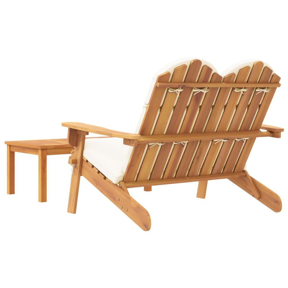 2 Piece Adirondack Patio Lounge Set Solid Wood Acacia. Picture 4