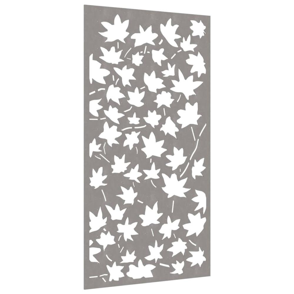 Patio Wall Decoration 41.3"x21.7" Corten Steel Maple Leaf Design. Picture 2