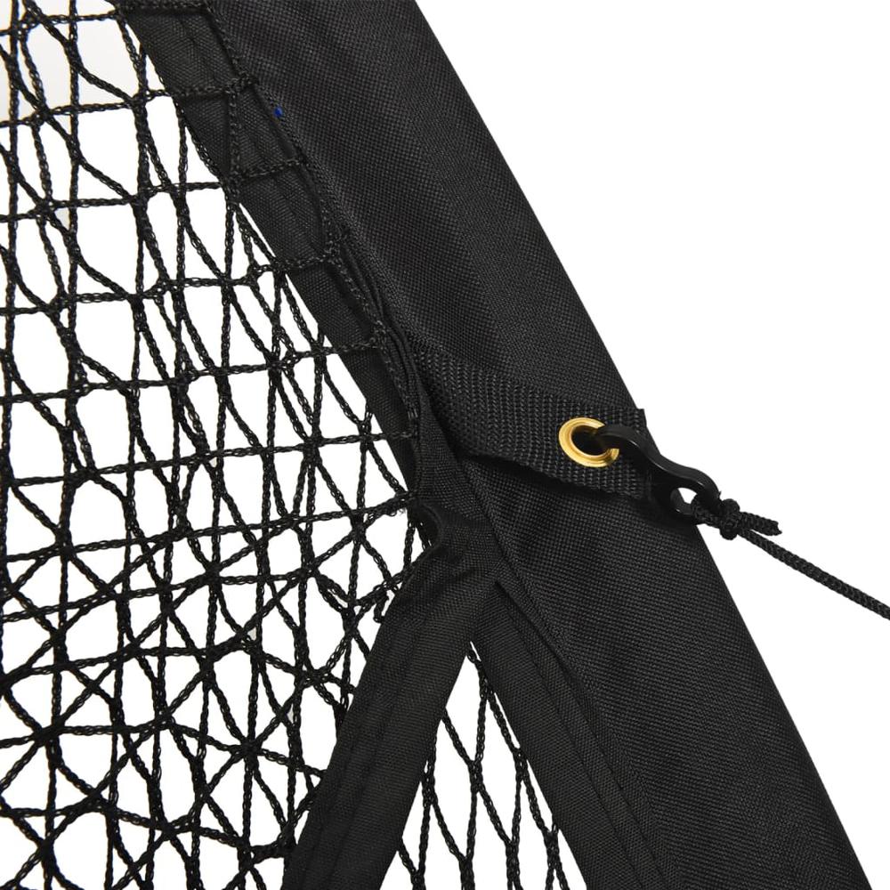 Baseball Batting Cage Net Black 196.9"x157.5"x98.4" Polyester. Picture 6