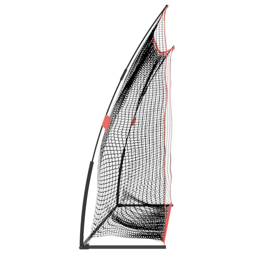 Golf Practice Net Black and Red 120.1"x35.8"x83.9" Polyester. Picture 3