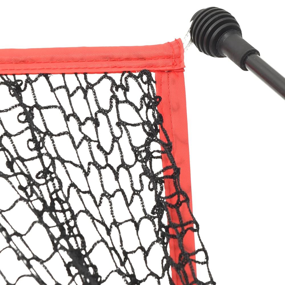 Golf Practice Net Black and Red 120.1"x35.8"x83.9" Polyester. Picture 5