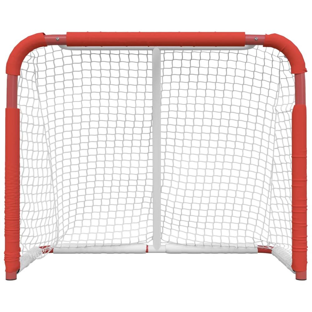 Hockey Goal Red and White 53.9"x26"x44.1" Polyester. Picture 2