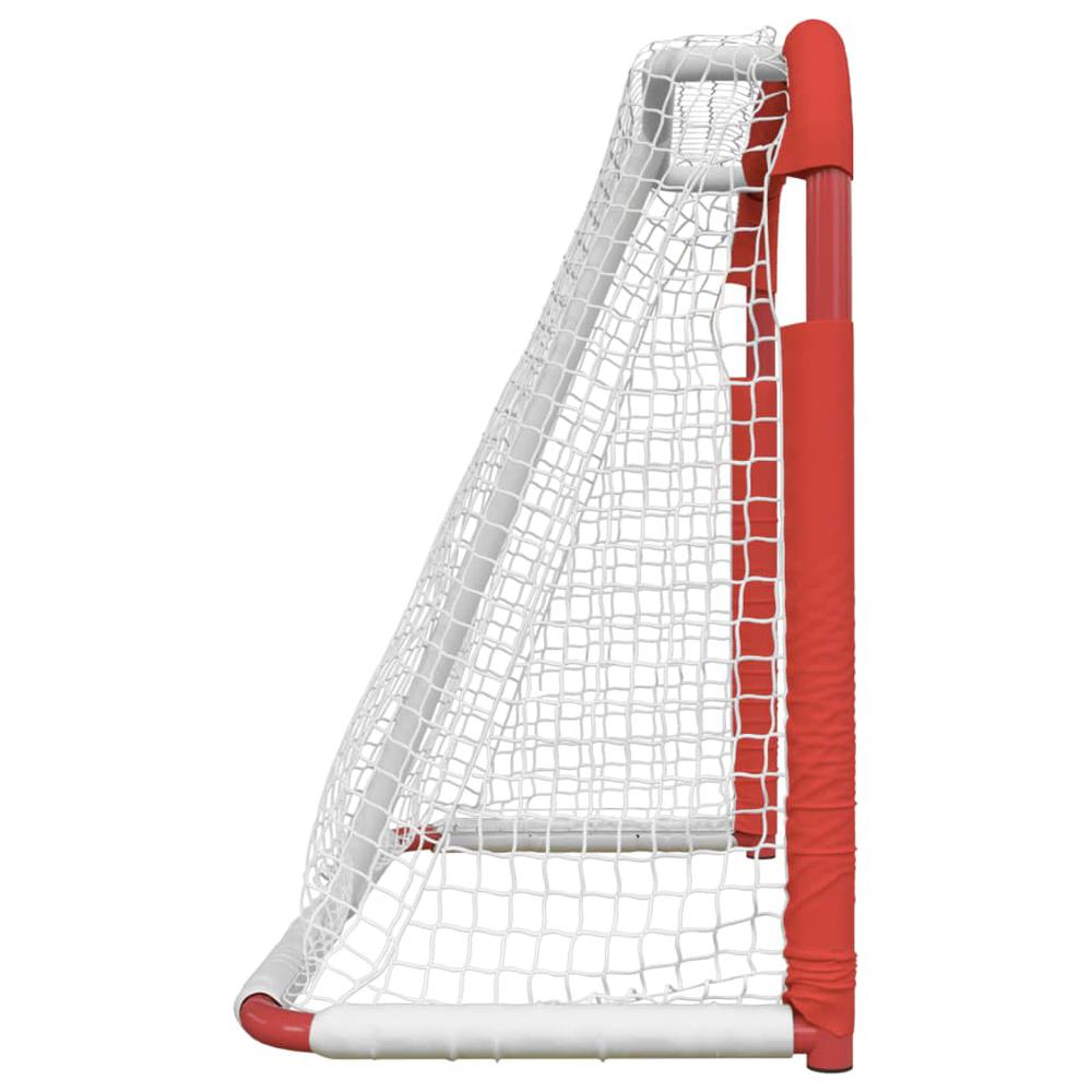 Hockey Goal Red and White 53.9"x26"x44.1" Polyester. Picture 3