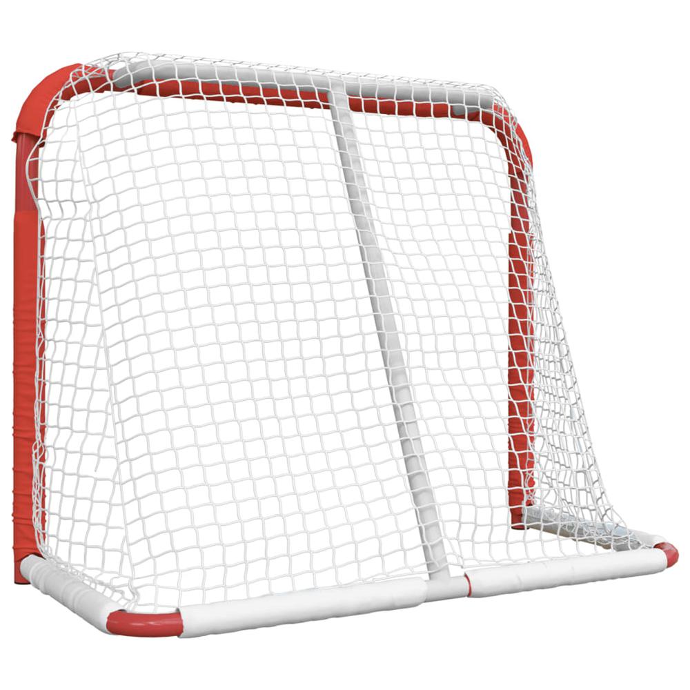 Hockey Goal Red and White 53.9"x26"x44.1" Polyester. Picture 4