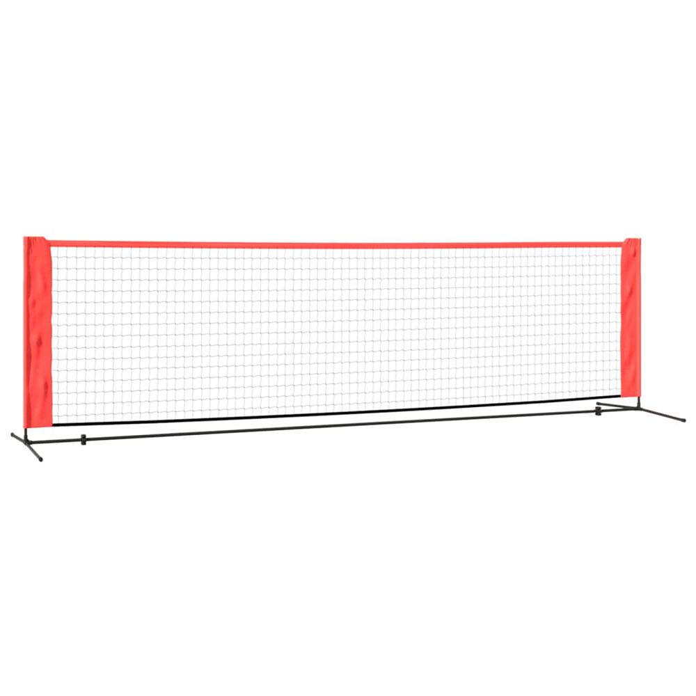 Tennis Net Black and Red 118.1"x39.4"x34.3" Polyester. Picture 1
