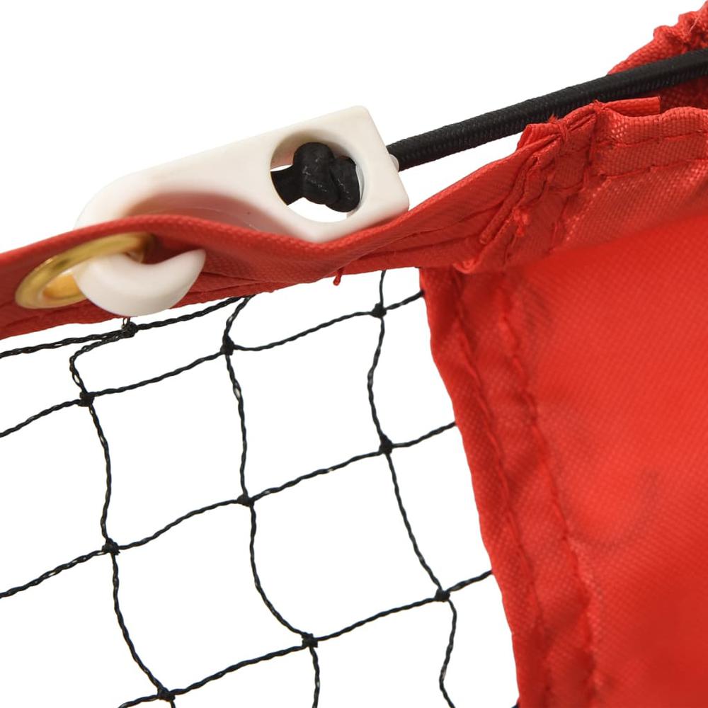 Tennis Net Black and Red 118.1"x39.4"x34.3" Polyester. Picture 5