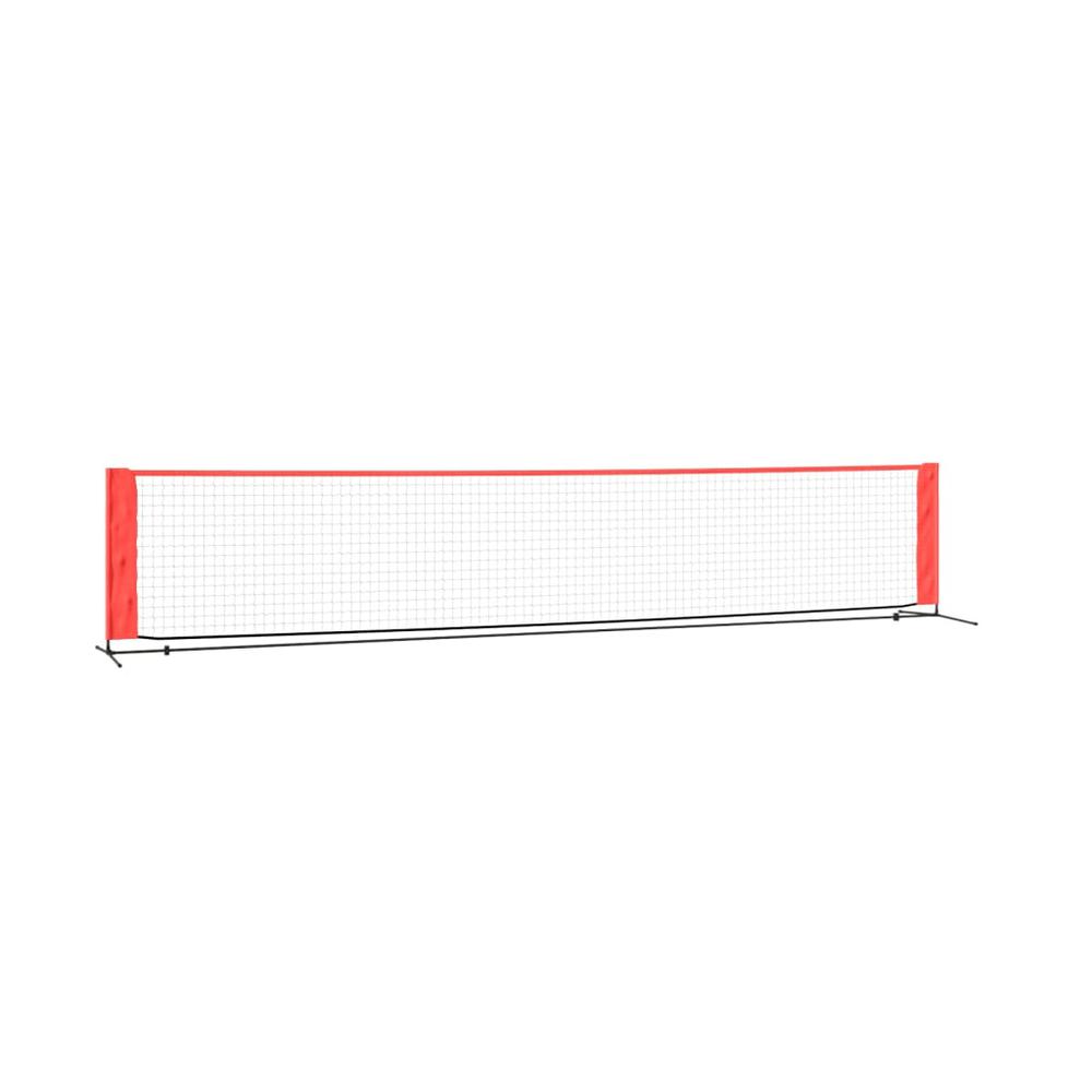 Tennis Net Black and Red 196.9"x39.4"x34.3" Polyester. Picture 1