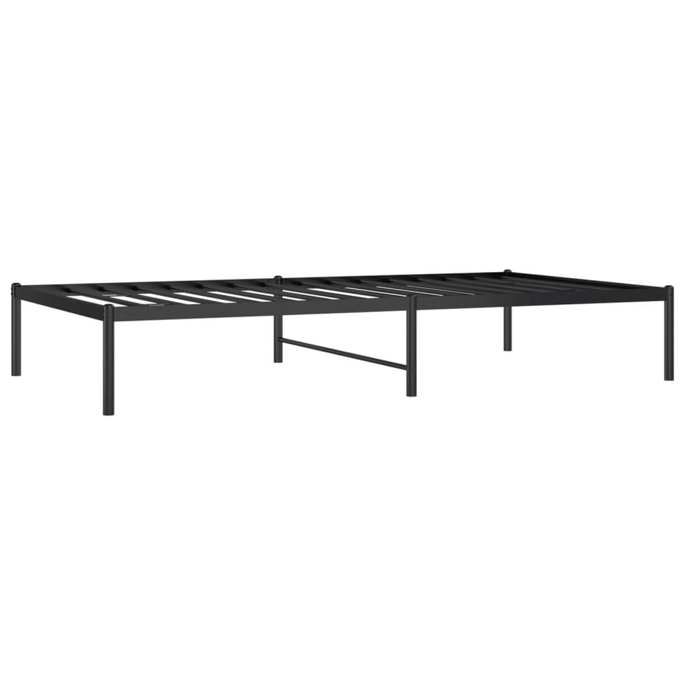 Metal Bed Frame Black 39.4"x74.8" Twin. Picture 3