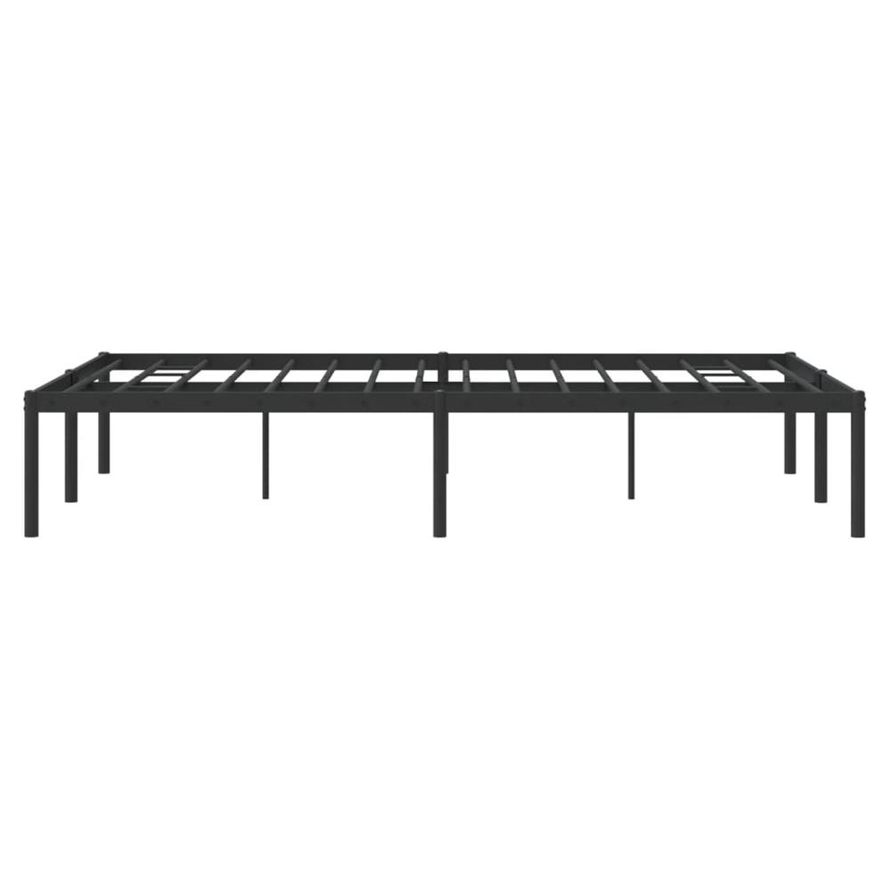 Metal Bed Frame Black 53.1"x74.8". Picture 5