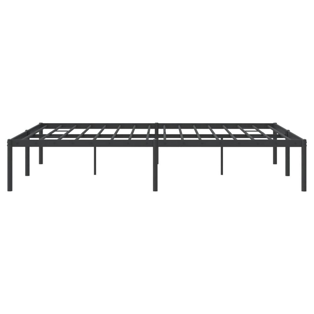 Metal Bed Frame Black 59.1"x78.7". Picture 5