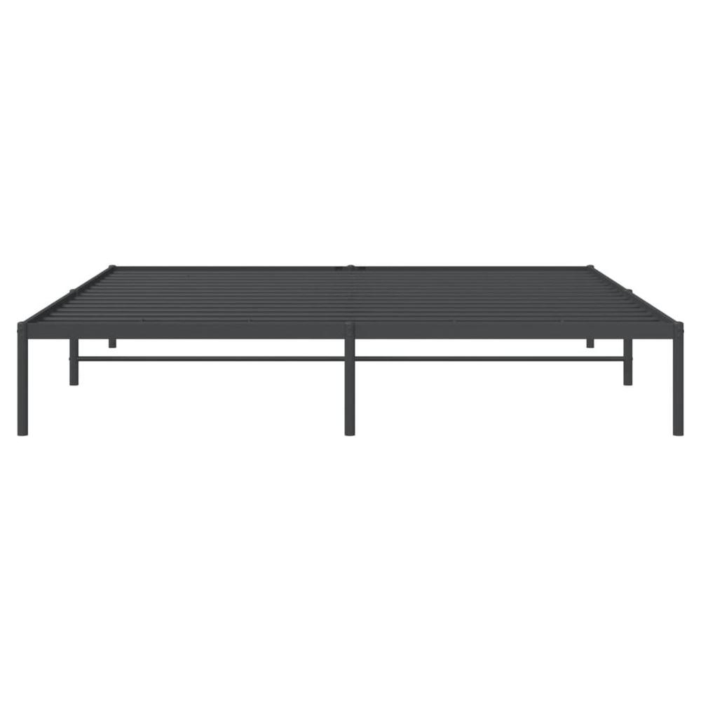 Metal Bed Frame Black 76"x79.9" King. Picture 4