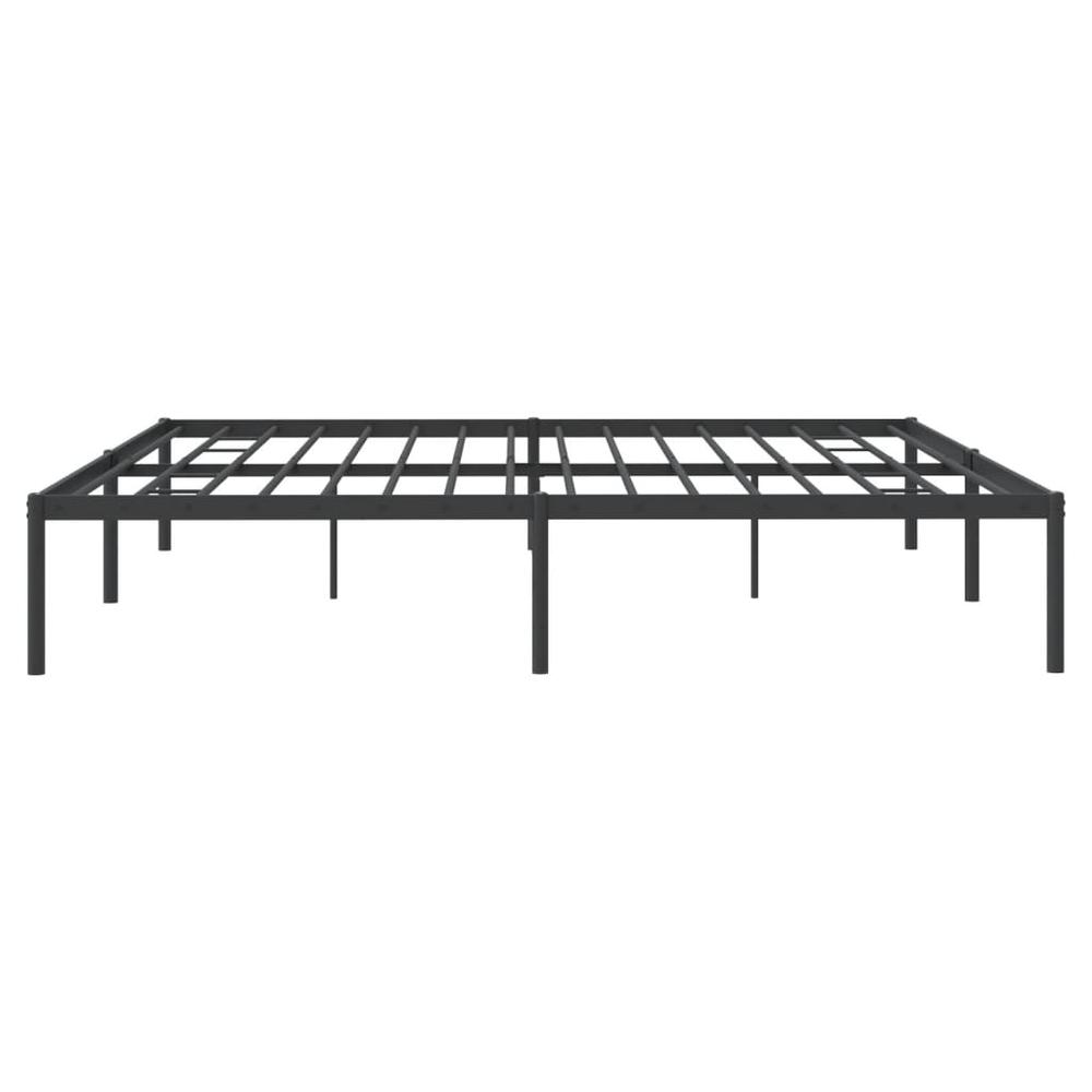 Metal Bed Frame Black 76"x79.9" King. Picture 5
