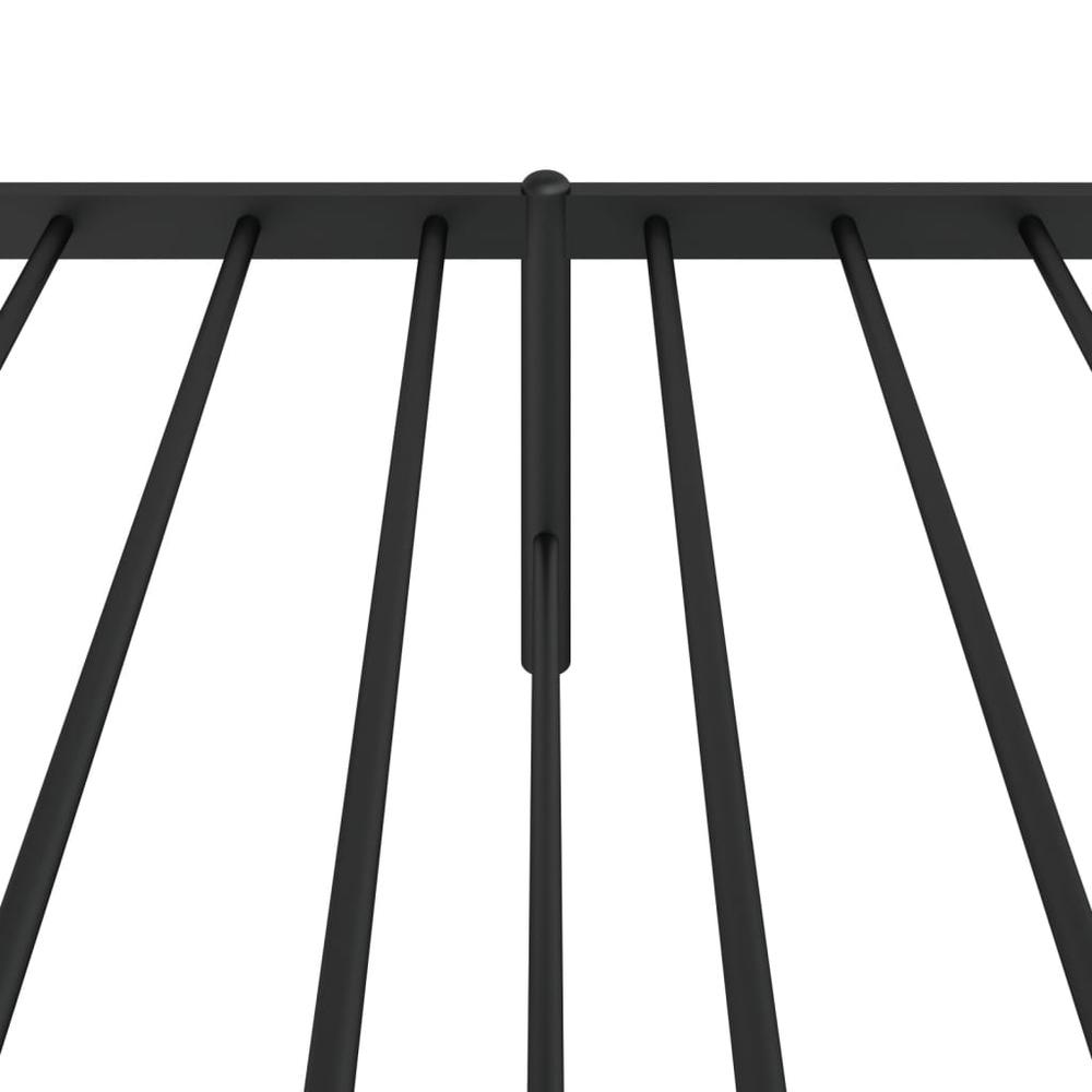Metal Bed Frame with Headboard Black 39.4"x74.8" Twin. Picture 7