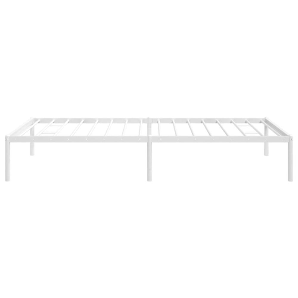 Metal Bed Frame White 39.4"x74.8" Twin. Picture 5