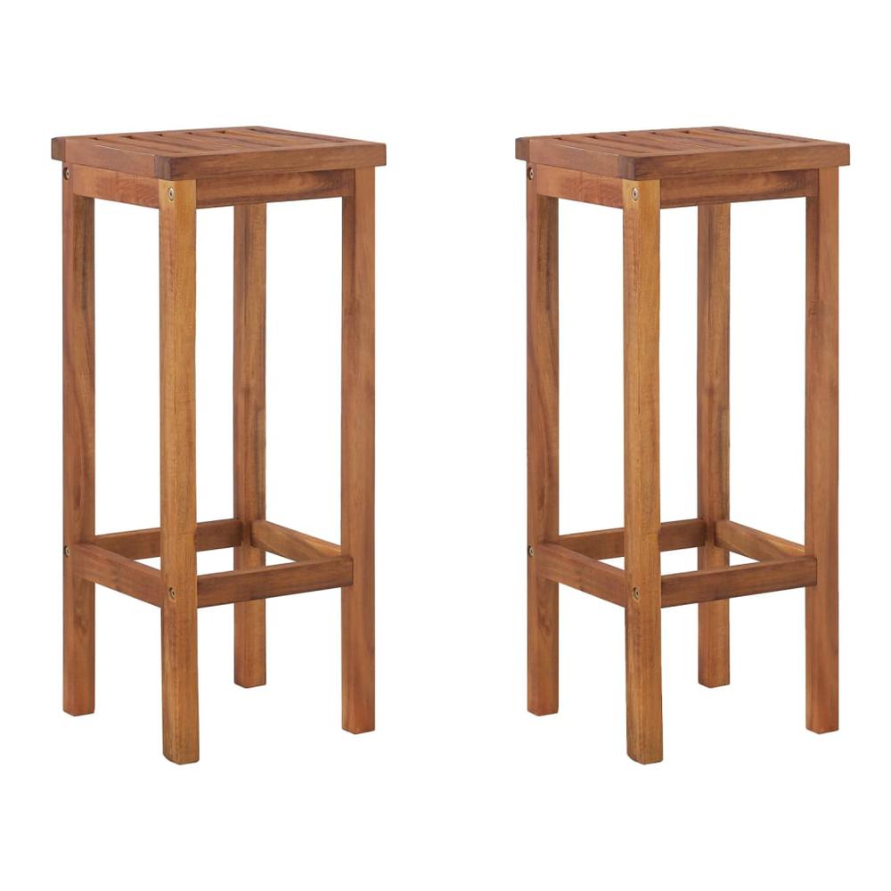 3 Piece Patio Bar Set Solid Wood Acacia. Picture 4