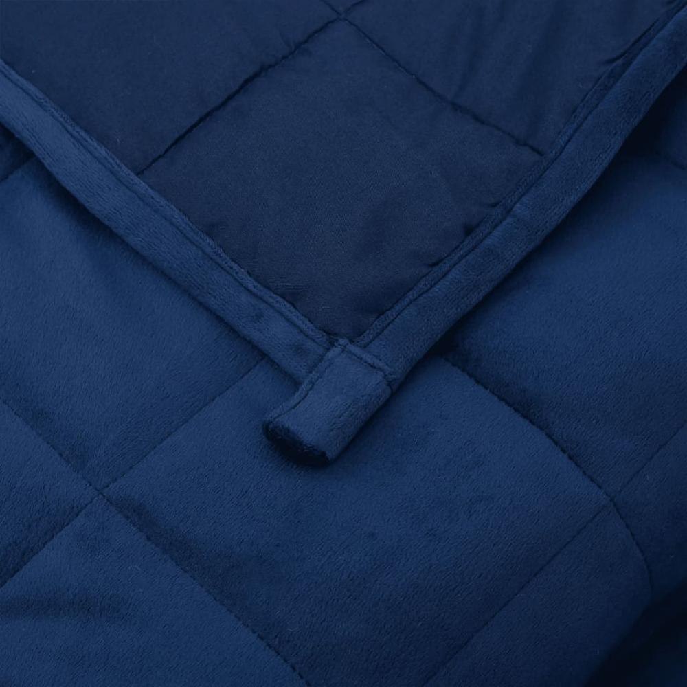 Weighted Blanket Blue 86.6"x90.6" 24.3 lb Fabric. Picture 4
