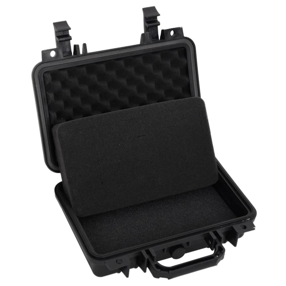 Portable Flight Case Black 11.8"x8.7"x3.9" PP. Picture 3