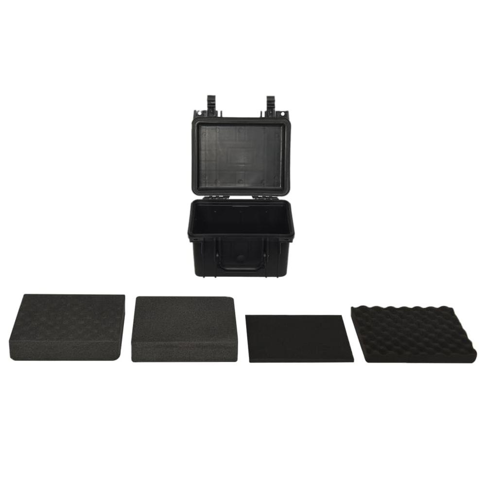 Portable Flight Case Black 10.6"x9.8"x7.1" PP. Picture 1