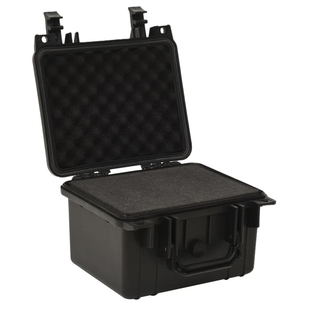 Portable Flight Case Black 10.6"x9.8"x7.1" PP. Picture 2