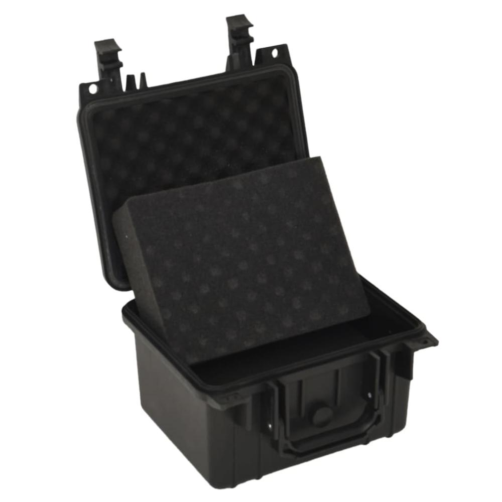 Portable Flight Case Black 10.6"x9.8"x7.1" PP. Picture 3