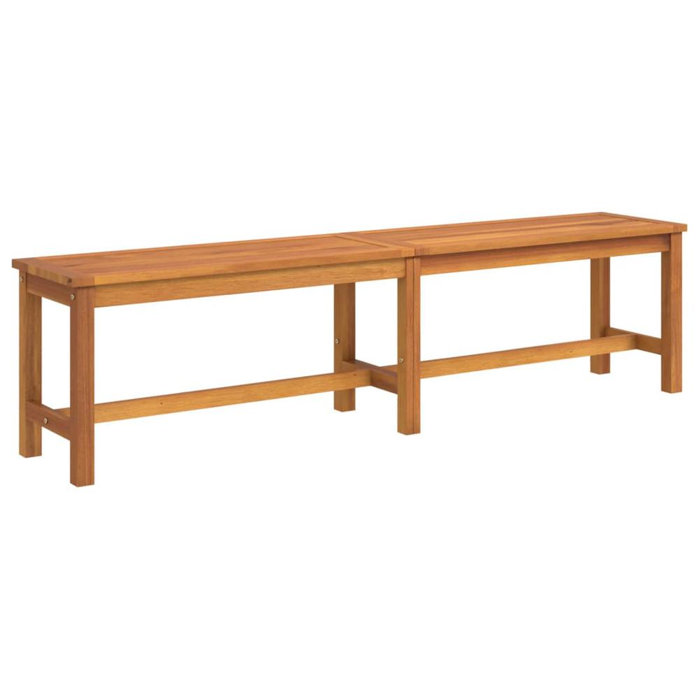 Patio Bench 70.9"x13.8"x17.7" Solid Wood Acacia. Picture 1