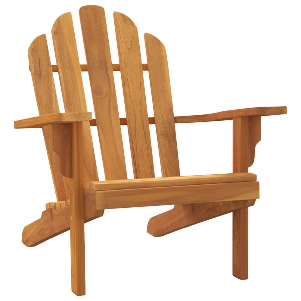 Patio Adirondack Chairs 2 pcs 31.1"x37.4"x36.2" Solid Wood Teak. Picture 2