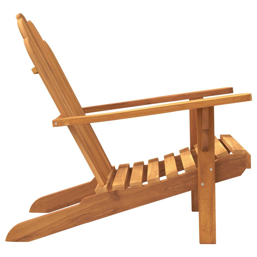 Patio Adirondack Chairs 2 pcs 31.1"x37.4"x36.2" Solid Wood Teak. Picture 4