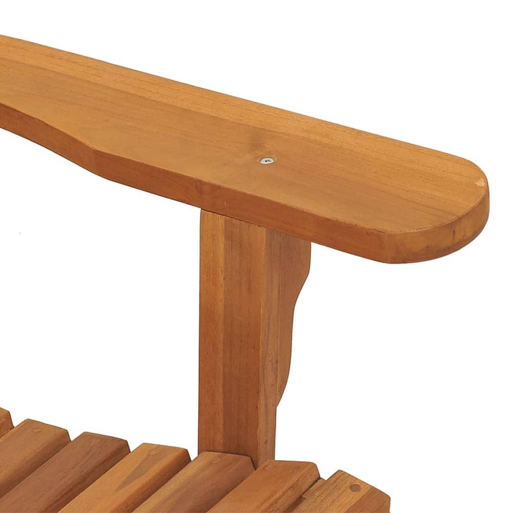 Patio Adirondack Chairs 2 pcs 31.1"x37.4"x36.2" Solid Wood Teak. Picture 6