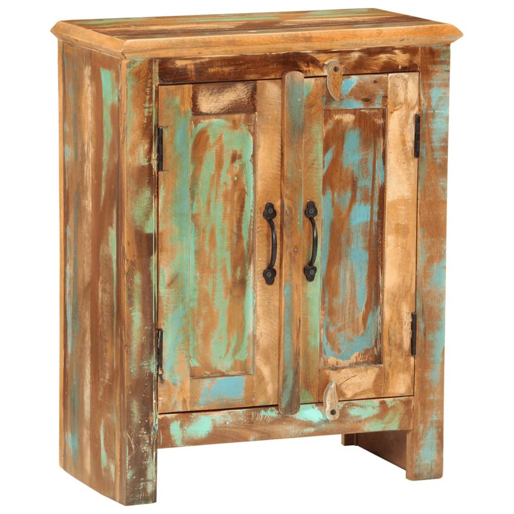 Sideboard with 2 Doors 21.7"x11.8"x27.6" Solid Wood Reclaimed. Picture 9