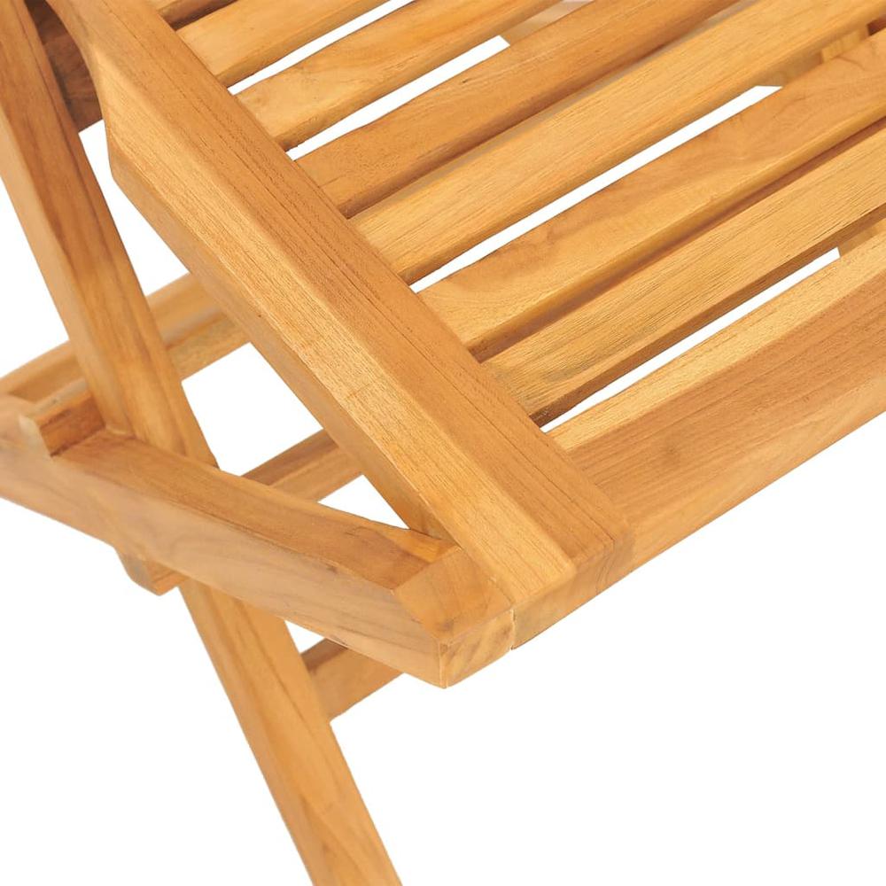 Folding Patio Chairs 2 pcs 18.5"x24.8"x35.4" Solid Wood Teak. Picture 6