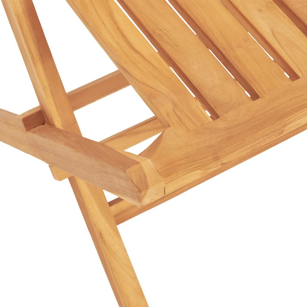 Folding Patio Chairs 2 pcs 18.5"x18.5"x35" Solid Wood Teak. Picture 6