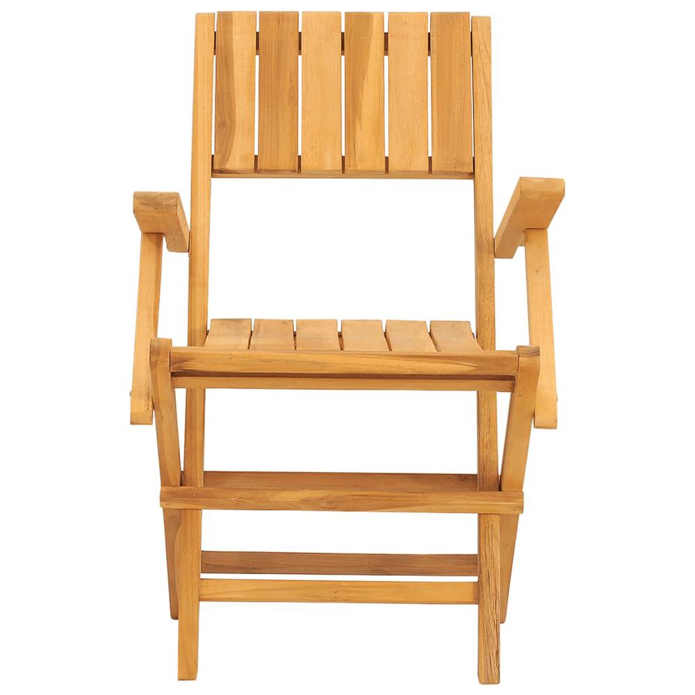 Folding Patio Chairs 2 pcs 21.7"x24"x35.4" Solid Wood Teak. Picture 3